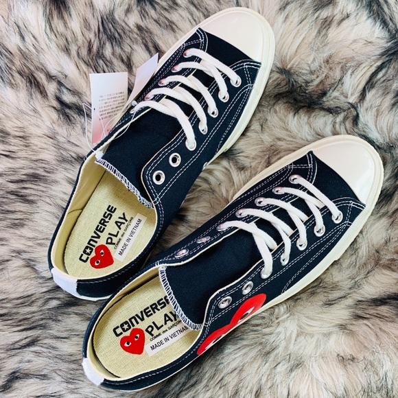 CONVERSE CHUCK 70 COMME DES GARÇONS PLAY BLACK-RED - Picture 3 of 8